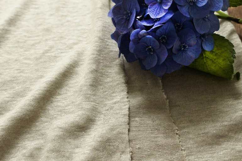 Plain linen fabrics ,linen knit,リネンジャージ、ニット